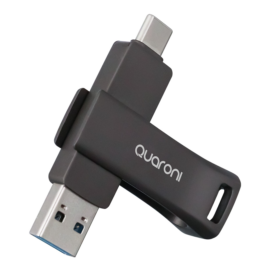 7500647007835  MEMORIA QUARONI 64GB USB 3.2  DUAL A  C OTG  METALICA 