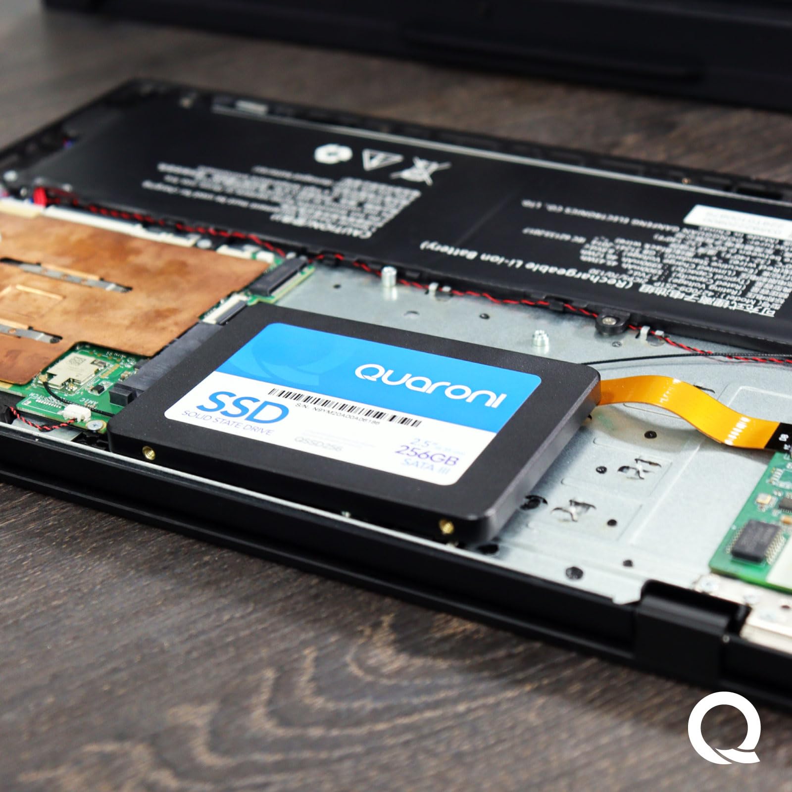 7500647007330  UNIDAD DE ESTADO SOLIDO SSD QUARONI 2.5 128GB SATA3 6GBS  7MM LECT 530MBS ESCRIT 450MBS