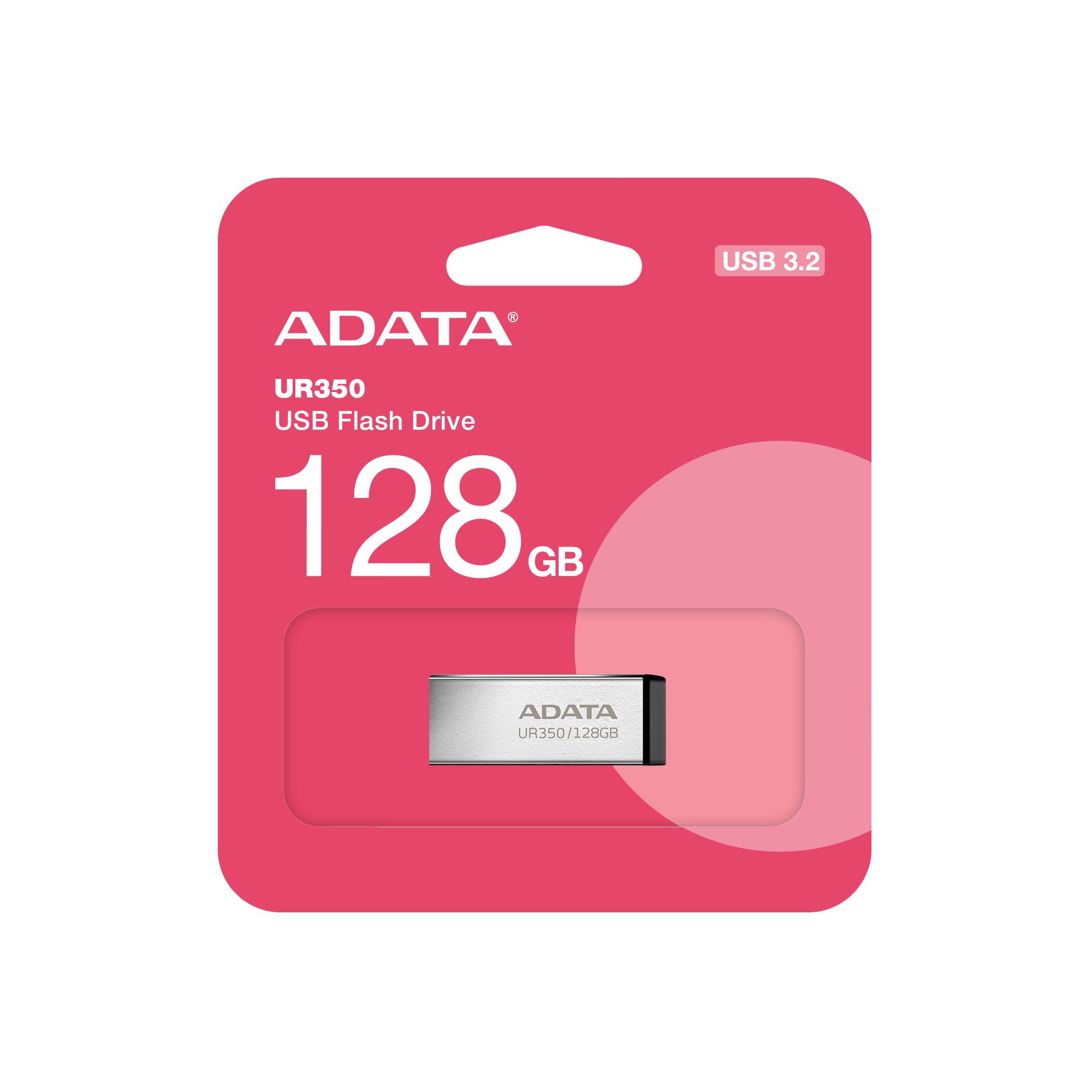 842243031461  MEMORIA USB ADATA UR350 128GB USB 3.2 METALICA NEGRA 
