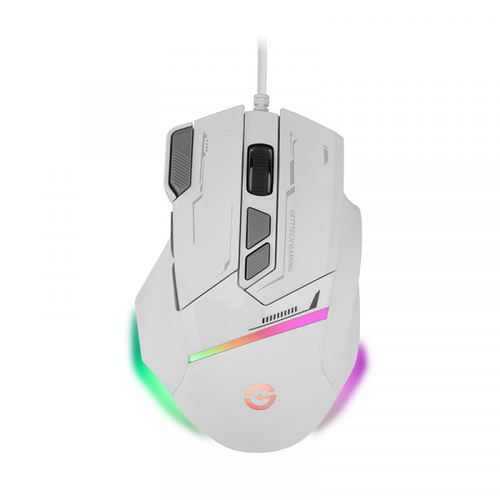 7500619012386 Mouse Gamer Getttech 8 Botones 7200Dpi Alámbrica Usb Blanco Gpm-Rgbwr-G1-Wh