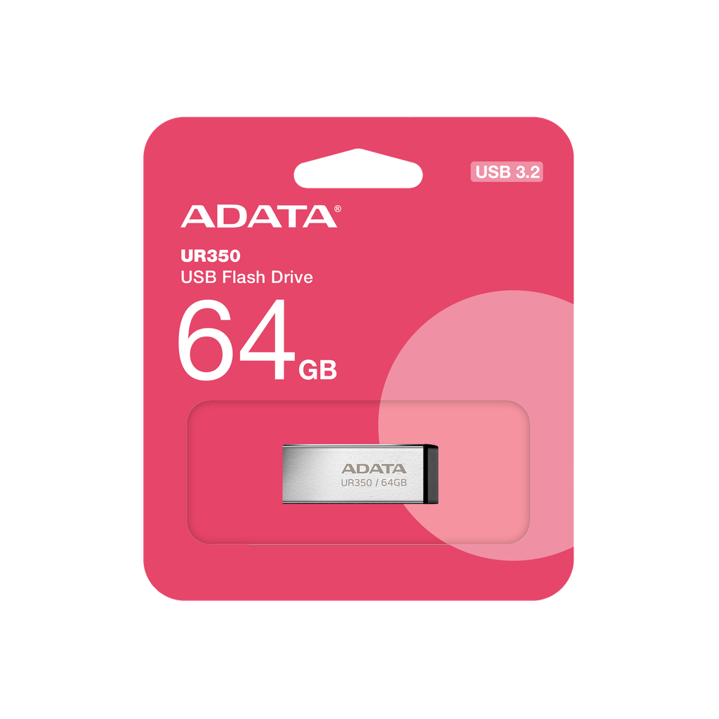 842243031454 USB ADATA UR350 64GB USB 3.2 GEN 1 METALICA NEGRO