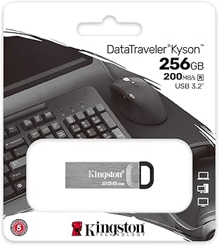 740617309195 MEMORIA FLASH KINGSTON USB 256GB 3.2 GEN 1 METALICA 