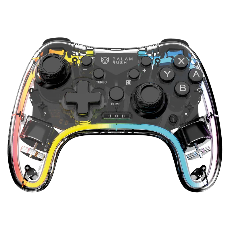 7506215940467 CONTROL BALAM RUSH BR-940467 INTERFAZ BLUETOOTH CONECTIVIDAD INALAMBRICO USB TIPO C BLUETOOTH 5.0 COLOR TRANSPARANTE 