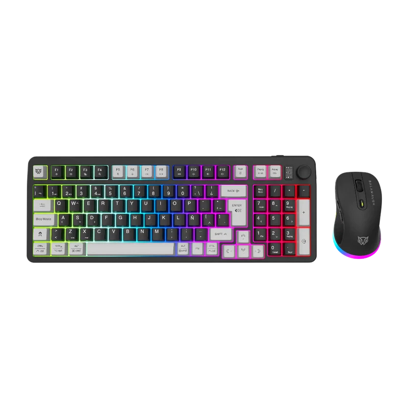 7506215940429 KID TECLADO Y MOUSE SQUAD CONQUEST PRO KG525 NEGRO RANGO DE CONEXION 10M TIPO DE TECLA MEMBRANA ESPAÑOL ANTI-GHOSTING