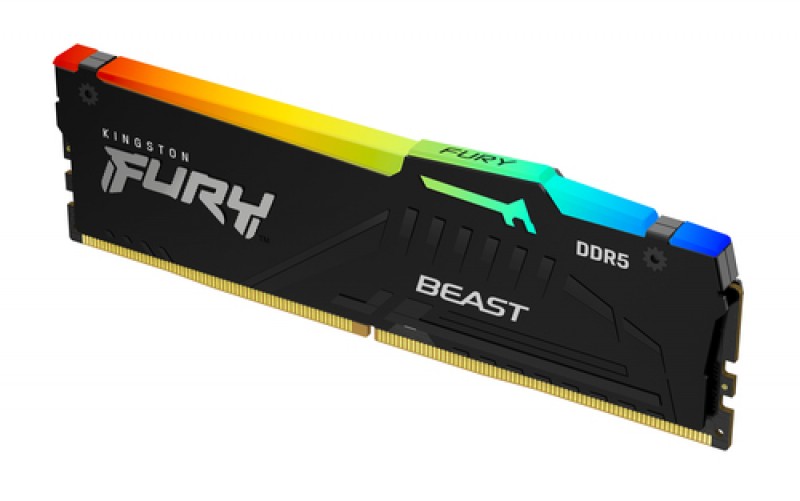 740617328585 Memoria Ram Kingston Fury Beast Rgb Ddr5, 5600mhz, 16gb