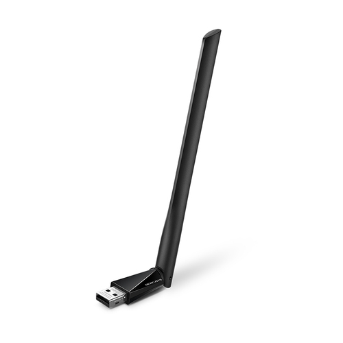 849439002359 TARJETA DE RED INALAMBRICA MERCUSYS MU6H USB WI-FI 5 NEGRO 