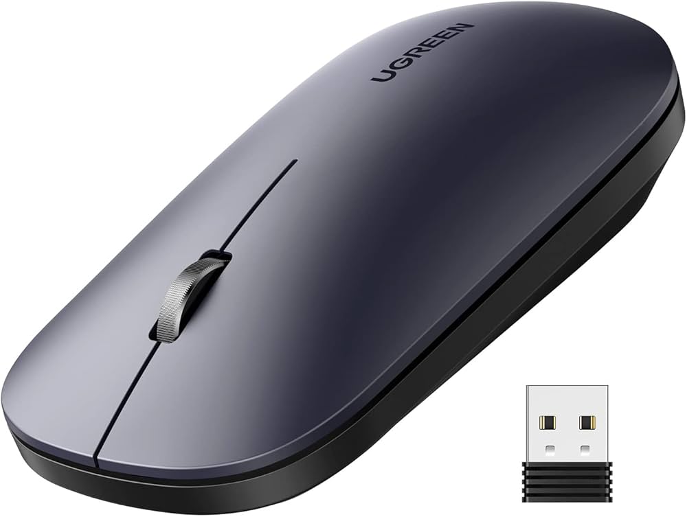 6957303893720 MOUSE OPTICO UGREEN 4000 DPI RF INALAMBRICO USB-A 10M NEGRO 