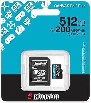 740617348040 MEMORIA MICRO-SD KINGSTON TECHNOLOGY CANVAS GO PLUS 512GB 200 MB-S 