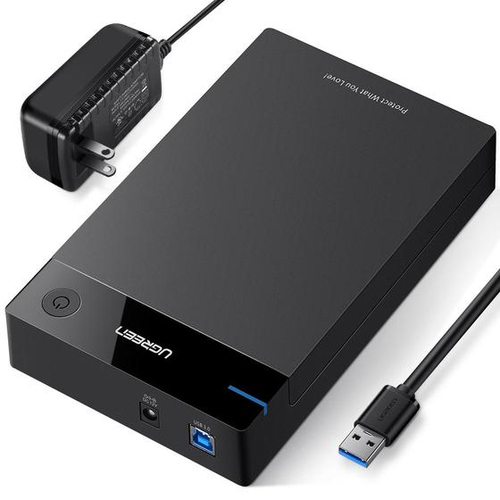 6957303854233 ENCLOSURE UGREEN 50423 3.5 SATA III USB-A 3.0 NEGRO 