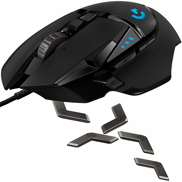 097855144430 MOUSE LOGITECH GAMING G502 HERO RGB, 100-16000DP