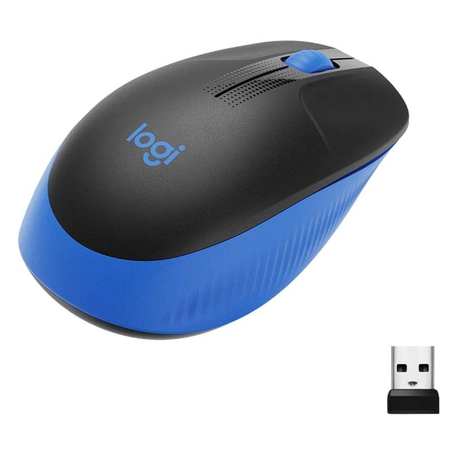 097855159946 MOUSE LOGITECH M190 INALAMBRICO AMBIDIESTRO AZUL 910-005903