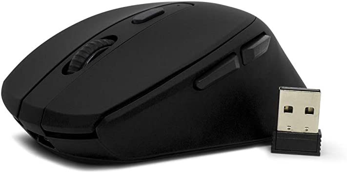 7502266678519 MOUSE OPTICO INALAMBRICO NEGRO VORAGO MO-306-BL 5 BOTONES