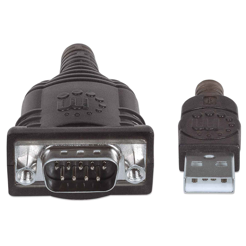 CABLE ADAPTADOR USB A SERIAL MANHATTAN, INCLUYE SOFTWARE
