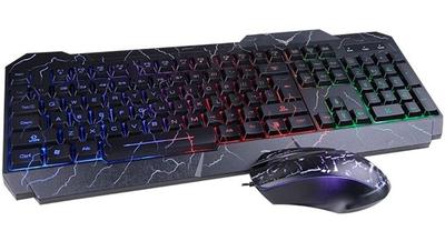 7502262806336 KIT TECLADO Y MOUSE GAMER ALAMBRICO RETROILUMINADO NACEB NA-633 