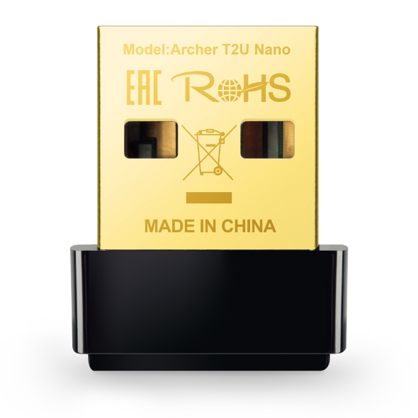 840030700019 Mini Adaptador Inalambrico Usb 2.0 Tp-link Archer T2u Nano, Ac600, Dual Band 200mbps/433mbps, Color Negro