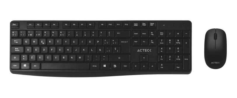 7506215931755 KIT TECLADO Y MOUSE ACTECK INALAMBRICO USB MK440