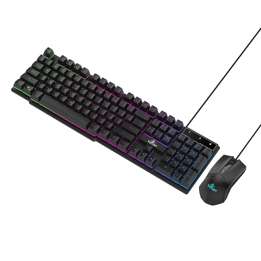 7503033057407 KIT PHOENIX YEYIAN MOUSE Y TECLADO GAMER LED ALAMBRICO