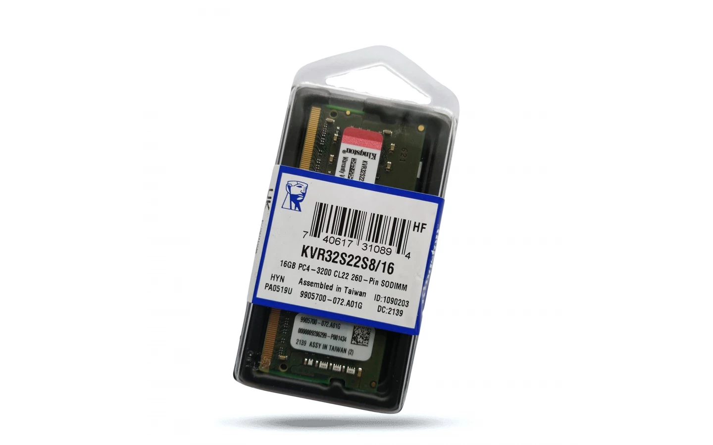 740617310894 MEMORIA SODIMM DDR4 KINGSTON 16GB 3200 MHZ