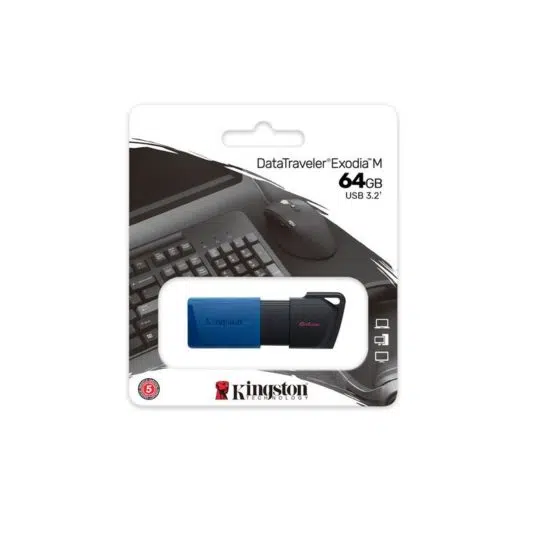 740617326260 MEMORIA FLASH KINGSTON 64GB USB 3.2 EXODIA 