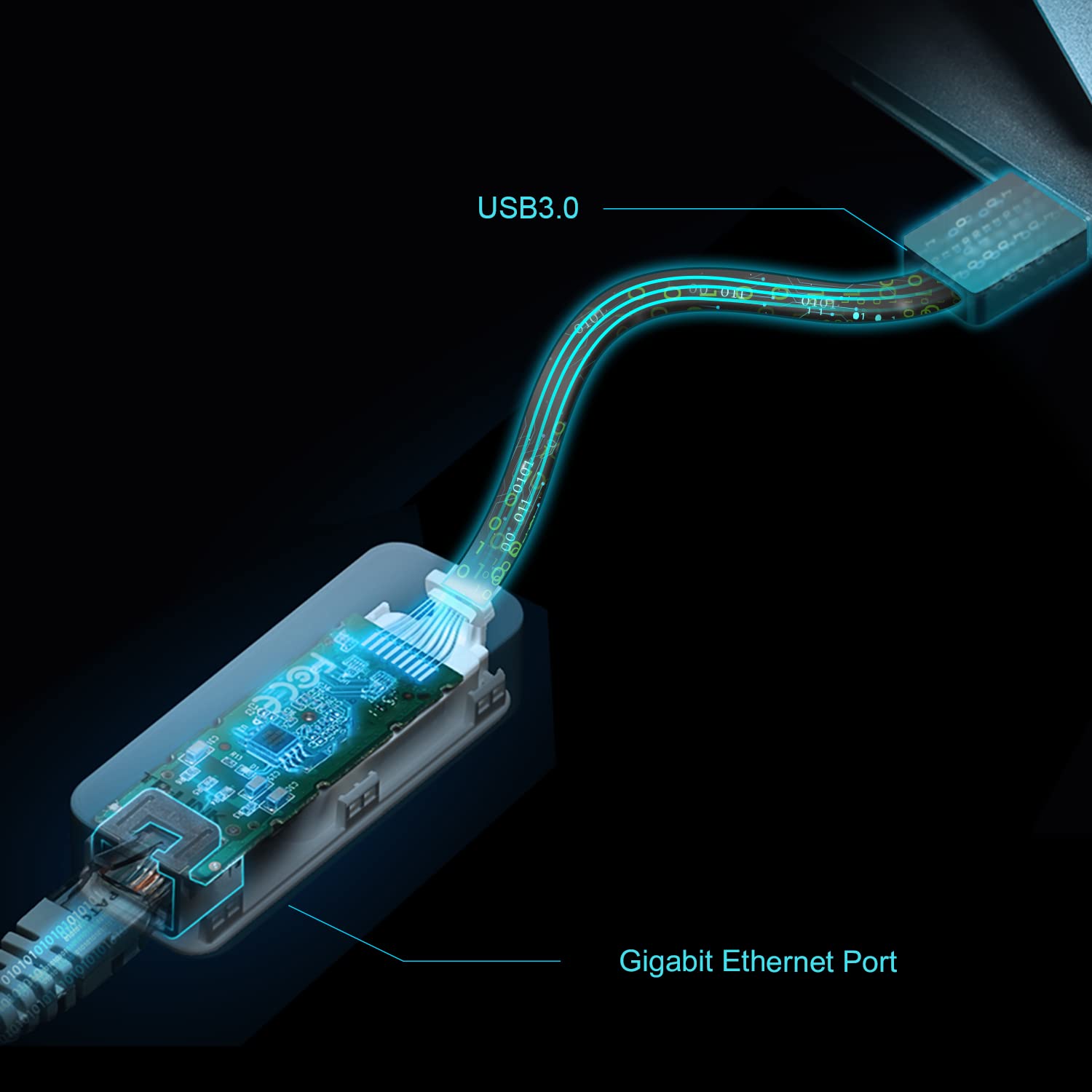 840030707377 Adaptador De Red Usb 3.0 A Gigabit Ethernet Tp-link Ue306