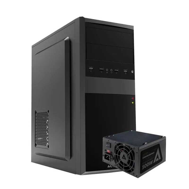 7506215935685 Gabinete Acteck Kiruna Ii, Media Torre, Atx, Micro Atx, Mini Itx, Fuente 500w