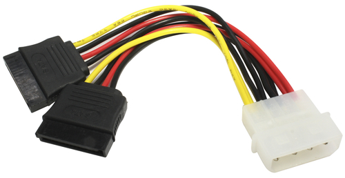 723707982829 Cable De Alimentacion X-case Acccable04 Conector 1molex 4 Puntas Conector2 2x Sata 15 pines Multicolor