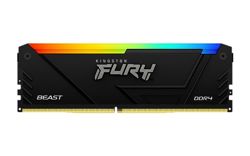 740617337488 Memoria Ram Kingston Fury Beast Rgb 32gb Ddr4, 3200mhz